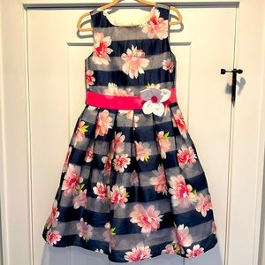 Jona Michelle Dress size 8 blue and pink